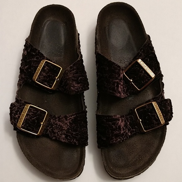 velvet birkenstocks
